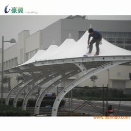 百贸网车棚产品分析 工厂棚·学校棚·汽车棚·自行车棚的建筑膜结构解决方案